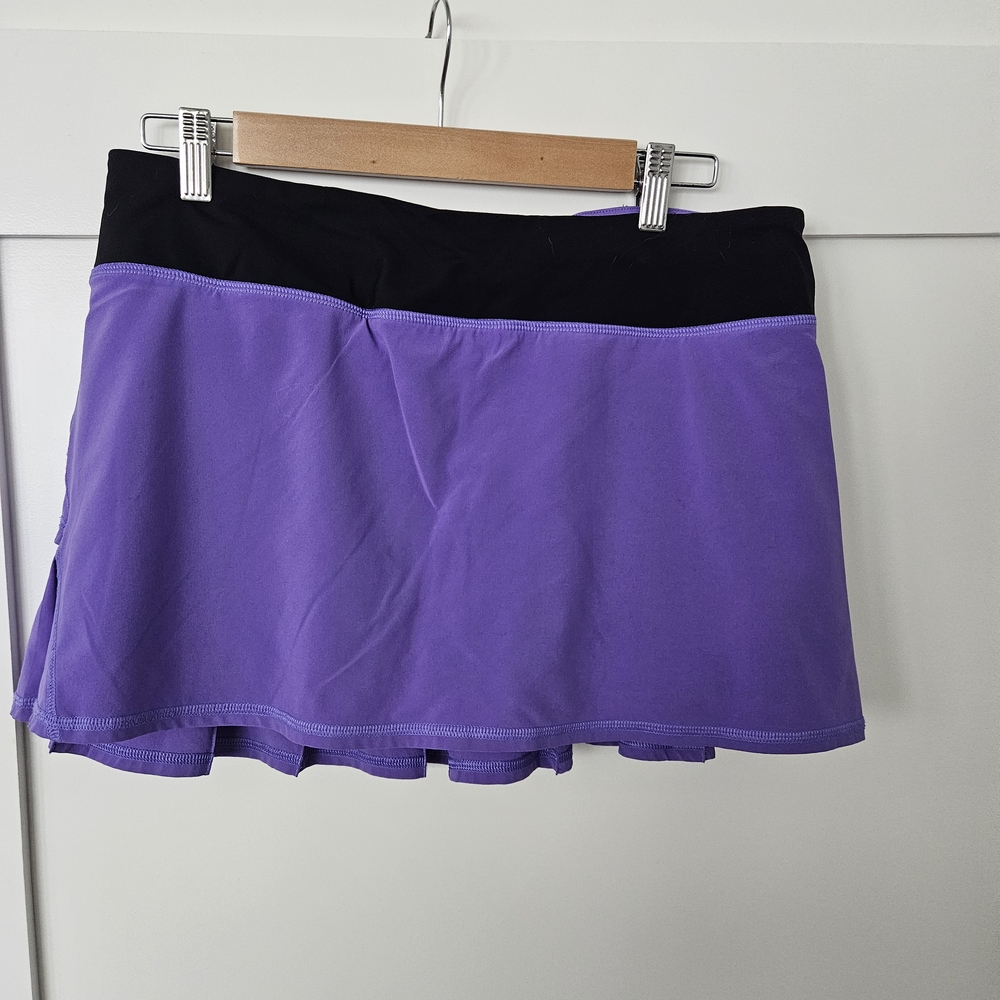 Lululemon Purple and Black Athletic Skort